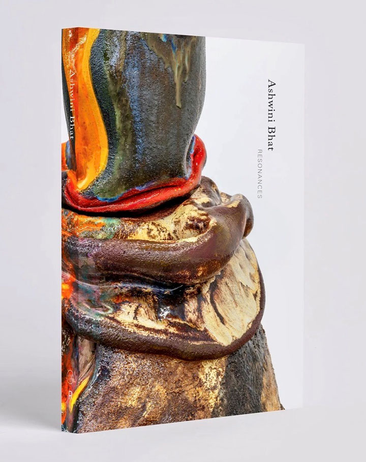 Cover of a book entitled “Resonances” featuring an abstract detail of a sculpture.